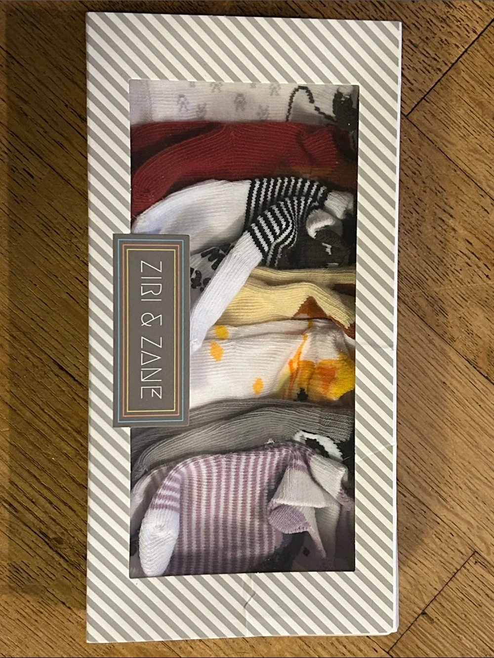 Ziri and Zane animal phrase unisex Baby Animal Print Socks - Multicolor 7 pair